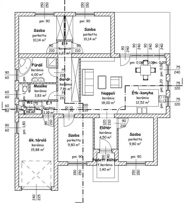 Eladó új építésű családi ház, Nyírtura 5 szoba 96 m² 58.5 M Ft Eladó új építésű családi ház, Nyírtura 5 szoba 96 m² 58.5 M Ft