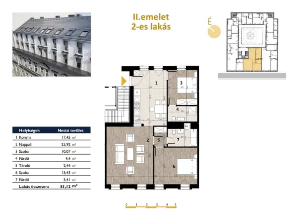 Eladó új építésű lakás, Budapest, VII. kerület 3 szoba 81 m² 166 M Ft