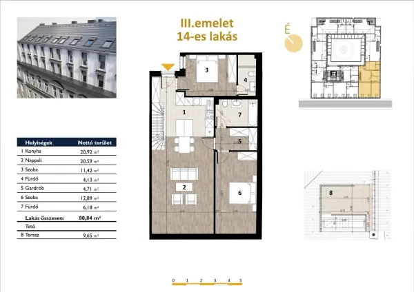 Eladó új építésű lakás, Budapest, VII. kerület 3 szoba 81 m² 175.4 M Ft