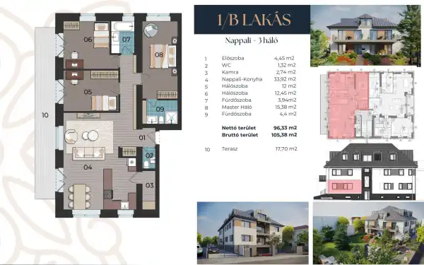 Eladó új építésű lakás, Budapest, XII. kerület 3+1 szoba 114 m² 299.9 M Ft
