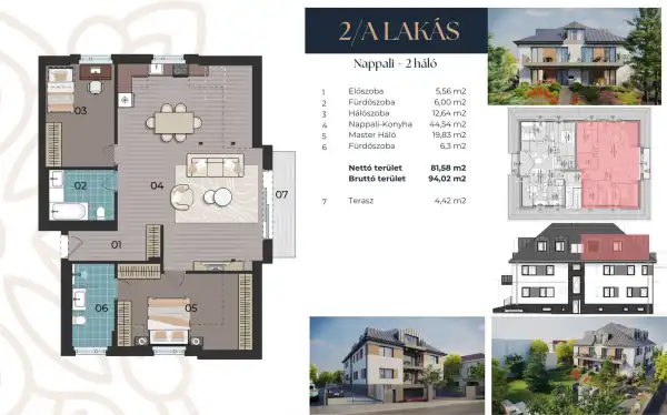 Eladó új építésű lakás, Budapest, XII. kerület 3 szoba 96 m² 249.9 M Ft