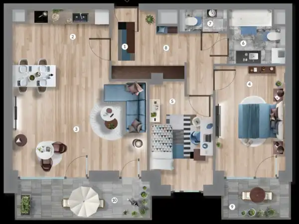 Eladó új építésű lakás, Budapest, XIII. kerület 3 szoba 75 m² 132.99 M Ft