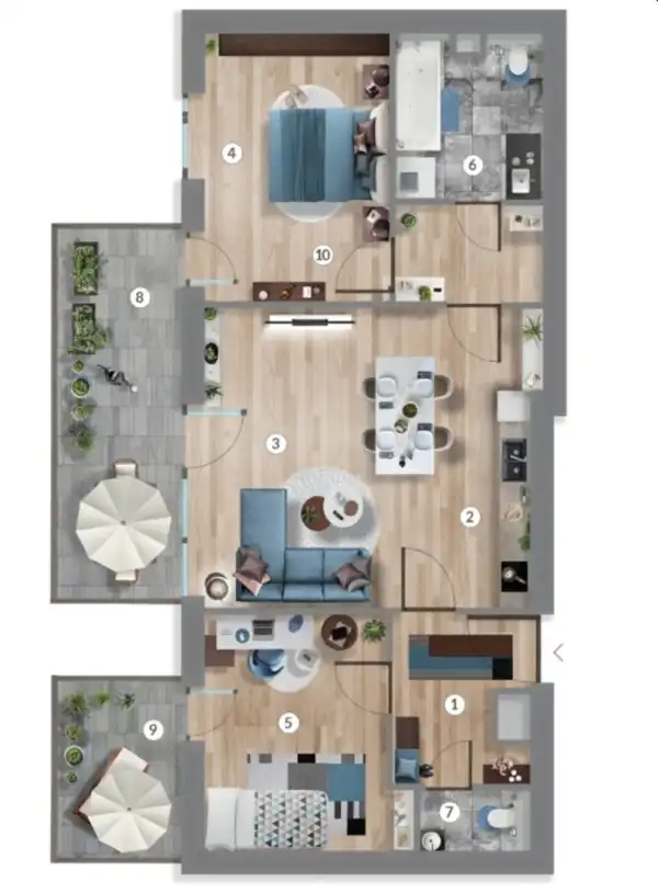 Eladó új építésű lakás, Budapest, XIII. kerület 3 szoba 64 m² 121.49 M Ft