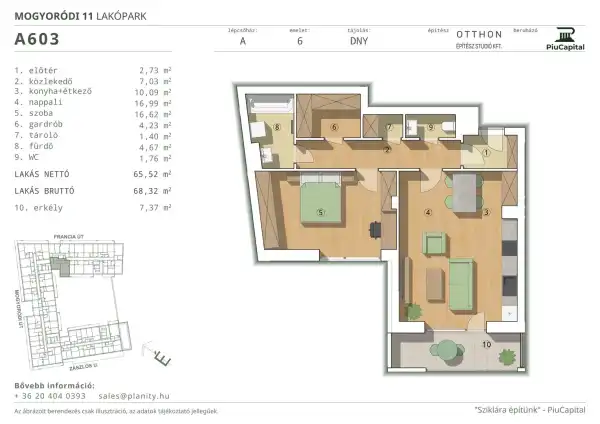 Eladó új építésű lakás, Budapest, XIV. kerület 1 szoba 66 m² 117.84 M Ft