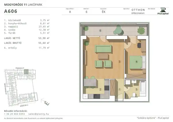 Eladó új építésű lakás, Budapest, XIV. kerület 2 szoba 54 m² 89.63 M Ft