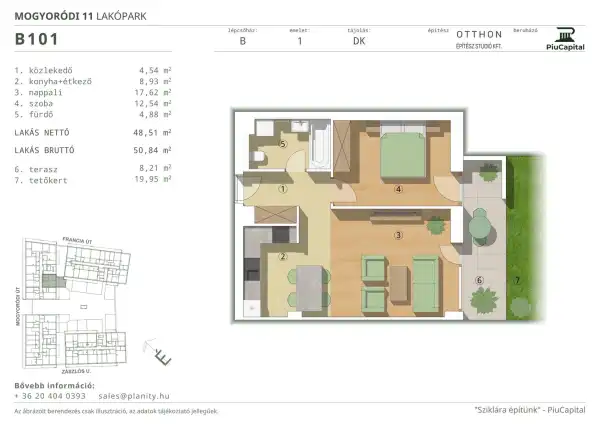 Eladó új építésű lakás, Budapest, XIV. kerület 2 szoba 49 m² 79.87 M Ft