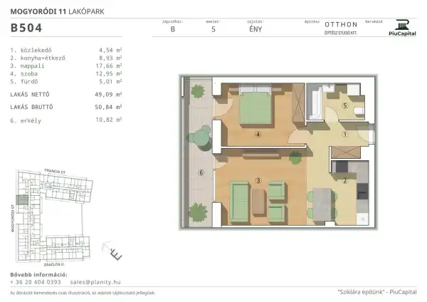 Eladó új építésű lakás, Budapest, XIV. kerület 2 szoba 49 m² 89.95 M Ft