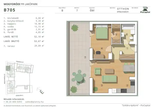 Eladó új építésű lakás, Budapest, XIV. kerület 2 szoba 52 m² 112.57 M Ft