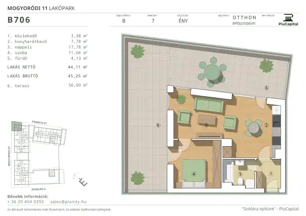 Eladó új építésű lakás, Budapest, XIV. kerület 2 szoba 44 m² 99.1 M Ft