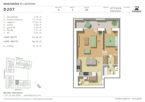 Eladó új építésű lakás, Budapest, XIV. kerület 2 szoba 52 m² 85.92 M Ft