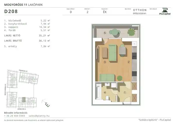 Eladó új építésű lakás, Budapest, XIV. kerület 1 szoba 35 m² 70.91 M Ft