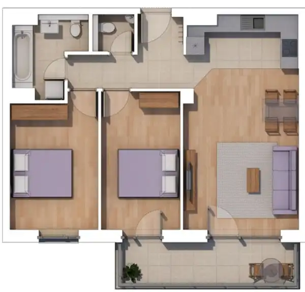 Eladó új építésű lakás, Budapest, XIV. kerület 3 szoba 64 m² 103.93 M Ft