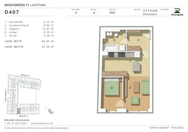 Eladó új építésű lakás, Budapest, XIV. kerület 2 szoba 46 m² 85.96 M Ft