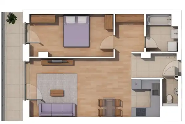 Eladó új építésű lakás, Budapest, XIV. kerület 2 szoba 56 m² 88 M Ft