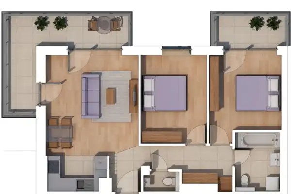 Eladó új építésű lakás, Budapest, XIV. kerület 3 szoba 62 m² 107 M Ft