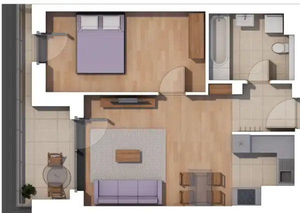 Eladó új építésű lakás, Budapest, XIV. kerület 2 szoba 45 m² 80.23 M Ft