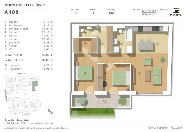Eladó új építésű lakás, Budapest, XIV. kerület 3 szoba 73 m² 122.22 M Ft