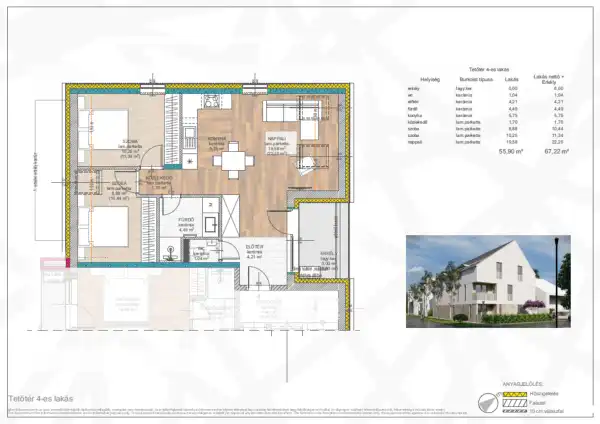 Eladó új építésű lakás, Hajdúszoboszló 3 szoba 67 m² 70.8 M Ft