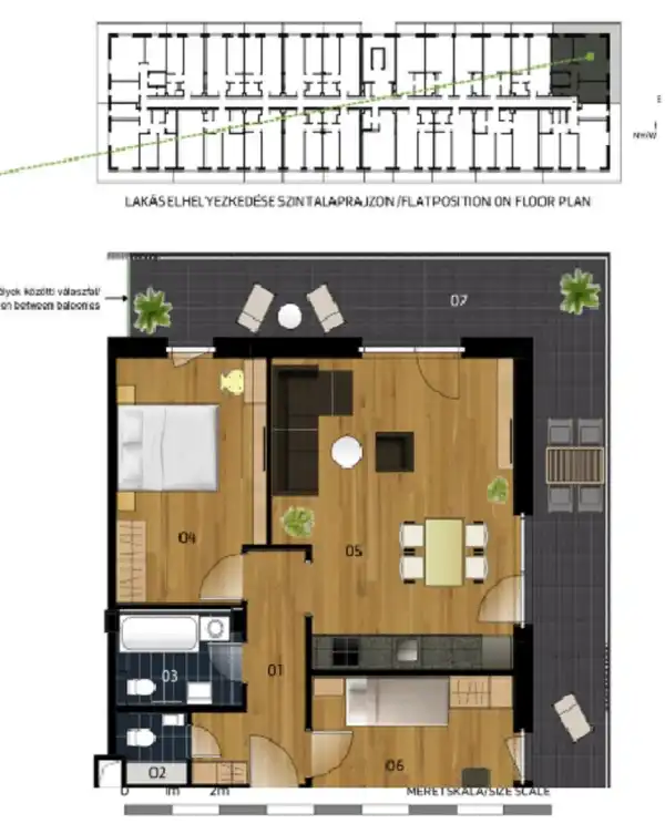 Eladó új építésű lakás, Vác 3 szoba 65 m² 92.9 M Ft