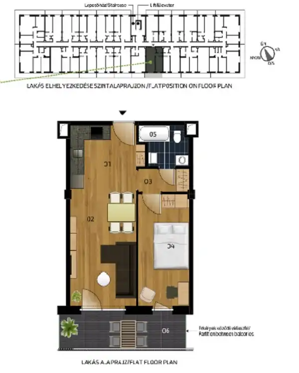 Eladó új építésű lakás, Vác 2 szoba 42 m² 64.8 M Ft