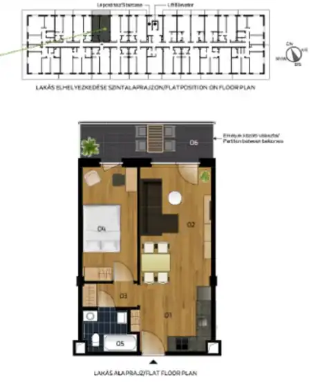 Eladó új építésű lakás, Vác 2 szoba 42 m² 60.7 M Ft
