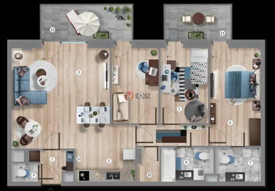 eladó új építésű téglalakás, Budapest, XIII. kerület