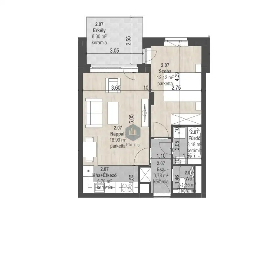 eladó új építésű téglalakás, Budapest, XIII. kerület