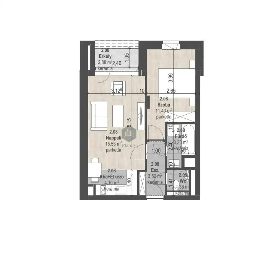 eladó új építésű téglalakás, Budapest, XIII. kerület