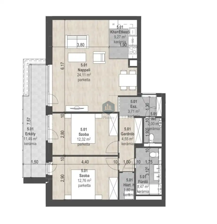 eladó új építésű téglalakás, Budapest, XIII. kerület