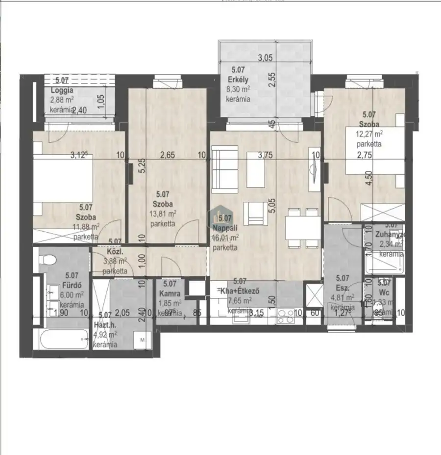 eladó új építésű téglalakás, Budapest, XIII. kerület