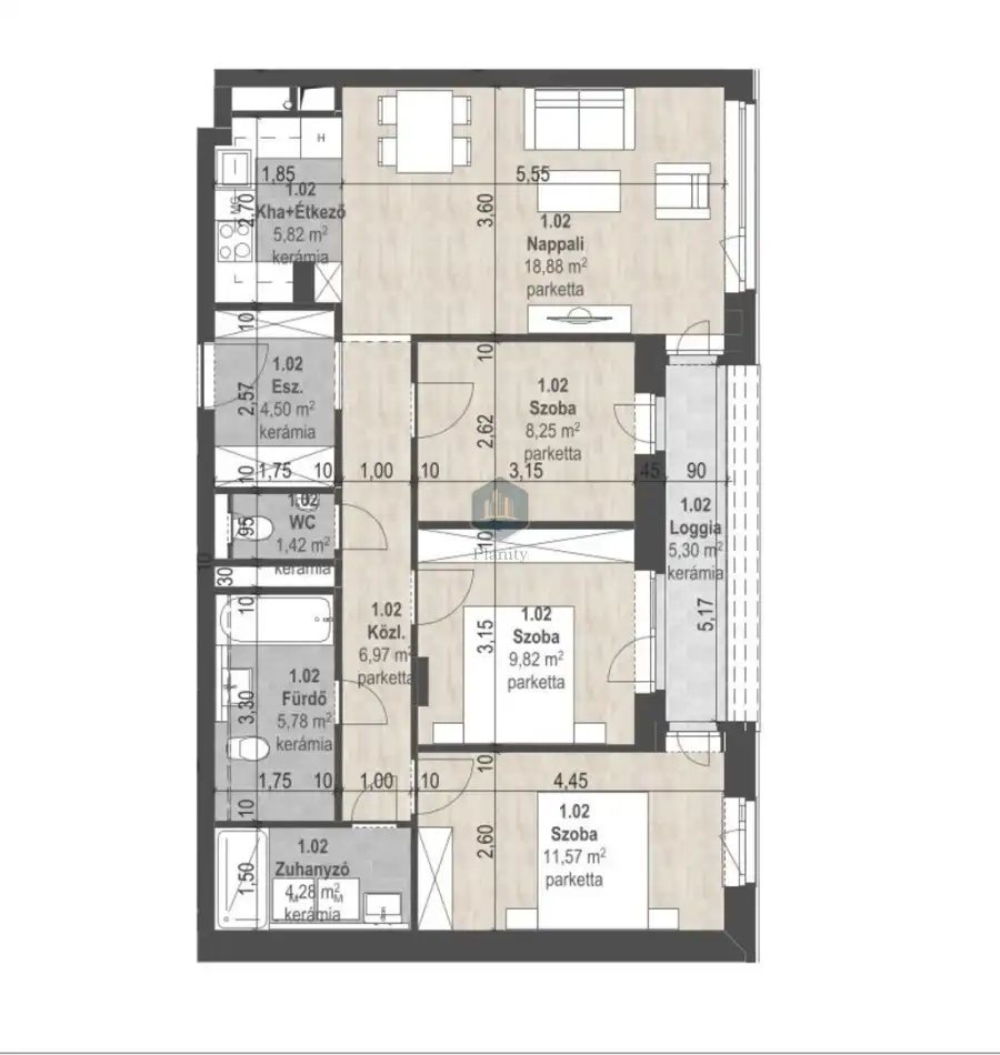 eladó új építésű téglalakás, Budapest, XIII. kerület