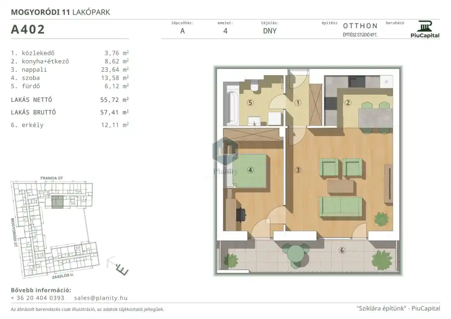 eladó új építésű téglalakás, Budapest, XIV. kerület