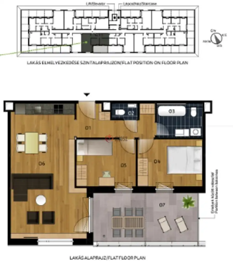 eladó új építésű téglalakás, Vác