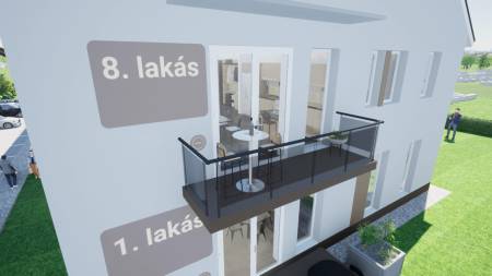 eladó újépítésű lakás, Nagyszentjános