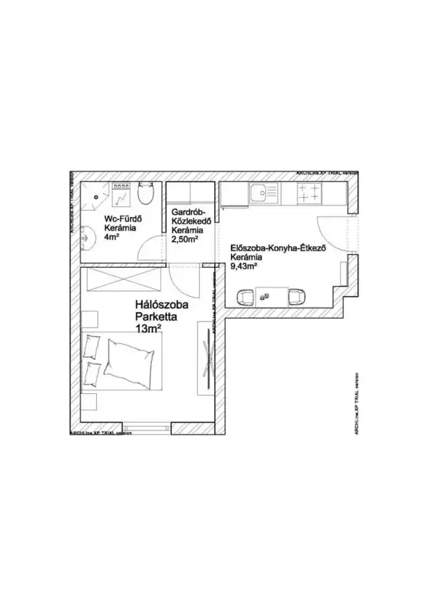 Eladó újépítésű lakás, Vác 2 szoba 29 m² 39.15 M Ft