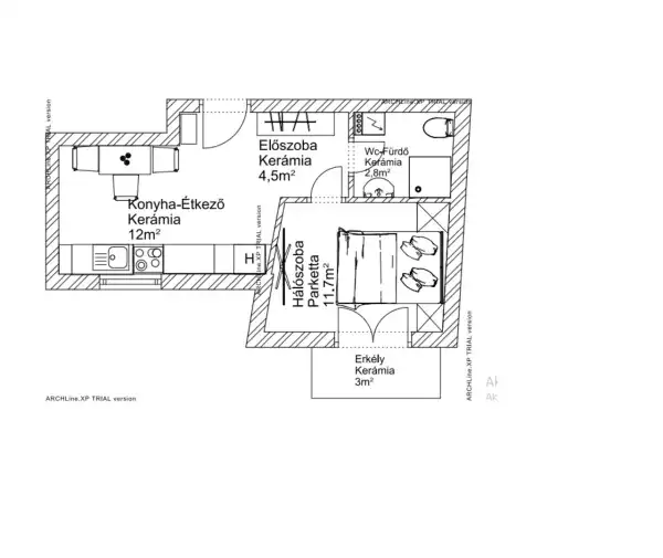 Eladó újépítésű lakás, Vác 1 szoba 31 m² 45.4 M Ft