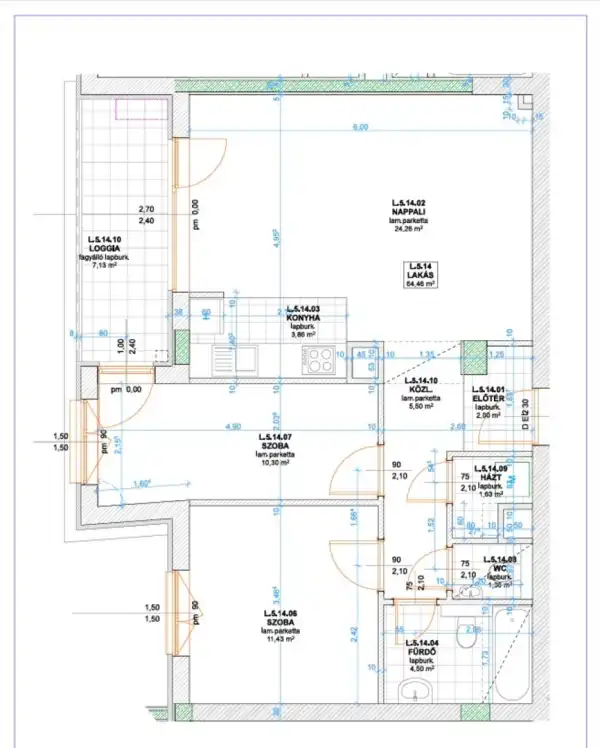 Eladó újszerű lakás, Budapest, IX. kerület 3 szoba 64 m² 129.9 M Ft