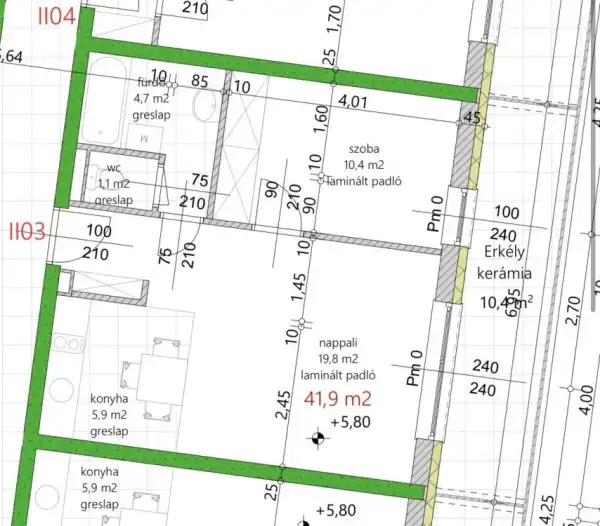 Eladó újszerű lakás, Vámosszabadi 2 szoba 41 m² 43.18 M Ft